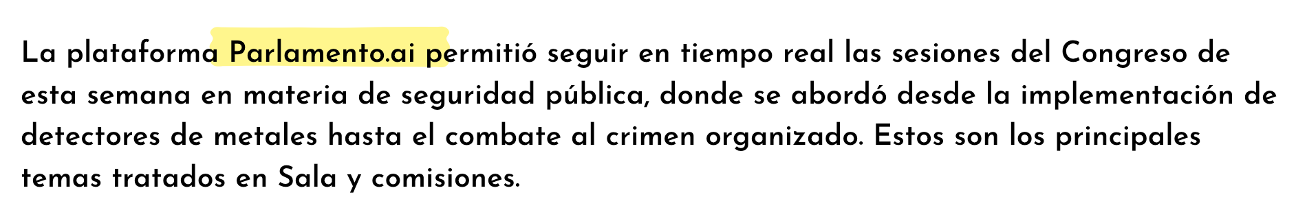 El Mostrador · Parlamento.ai